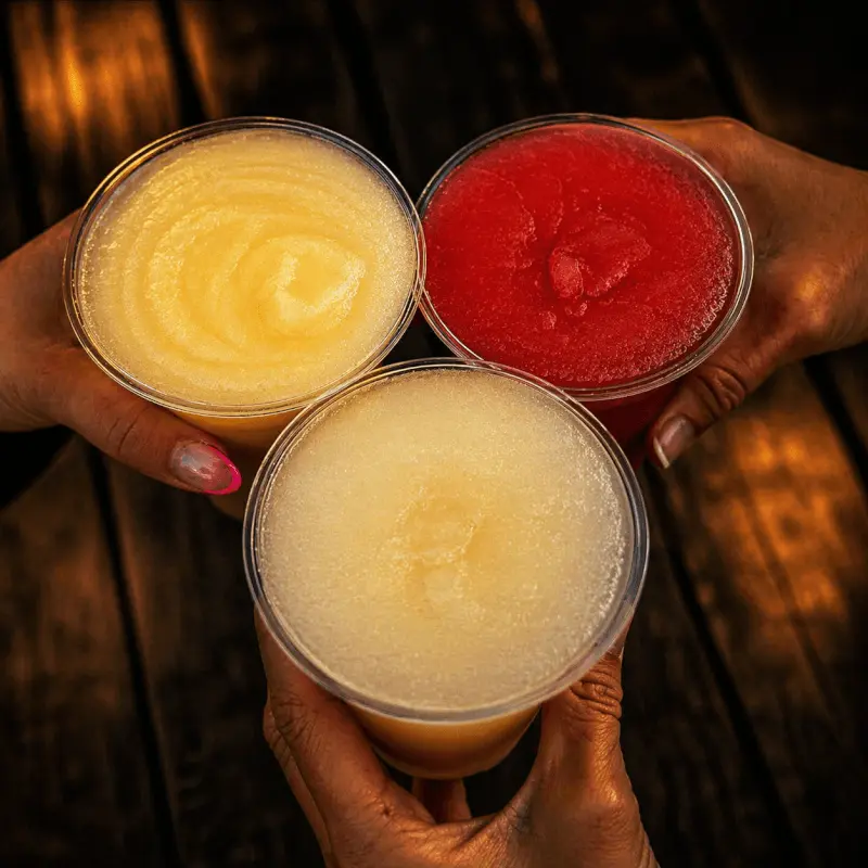 Friends drinking at Buckwild