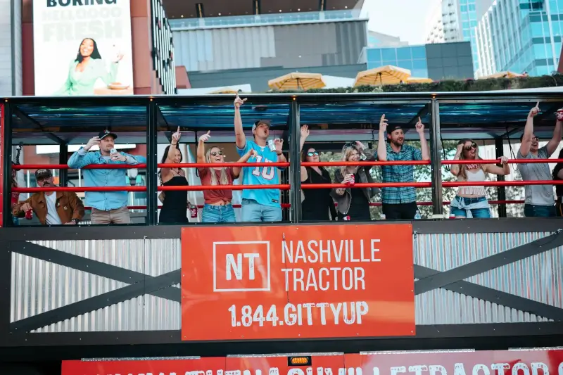 Nashville Tractor party ride.